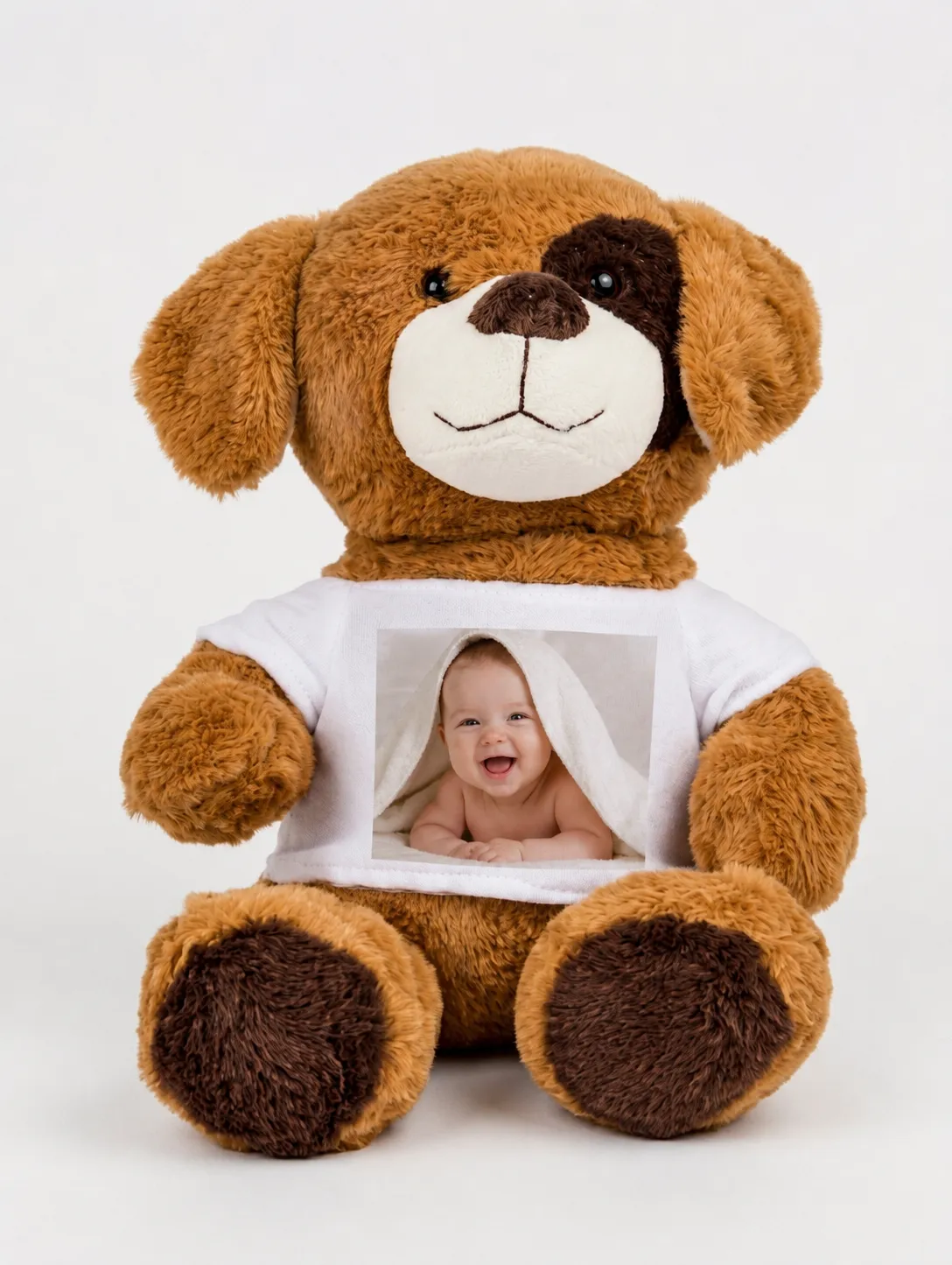 Cățeluș de pluș personalizat cu tricou — Brisz Print
