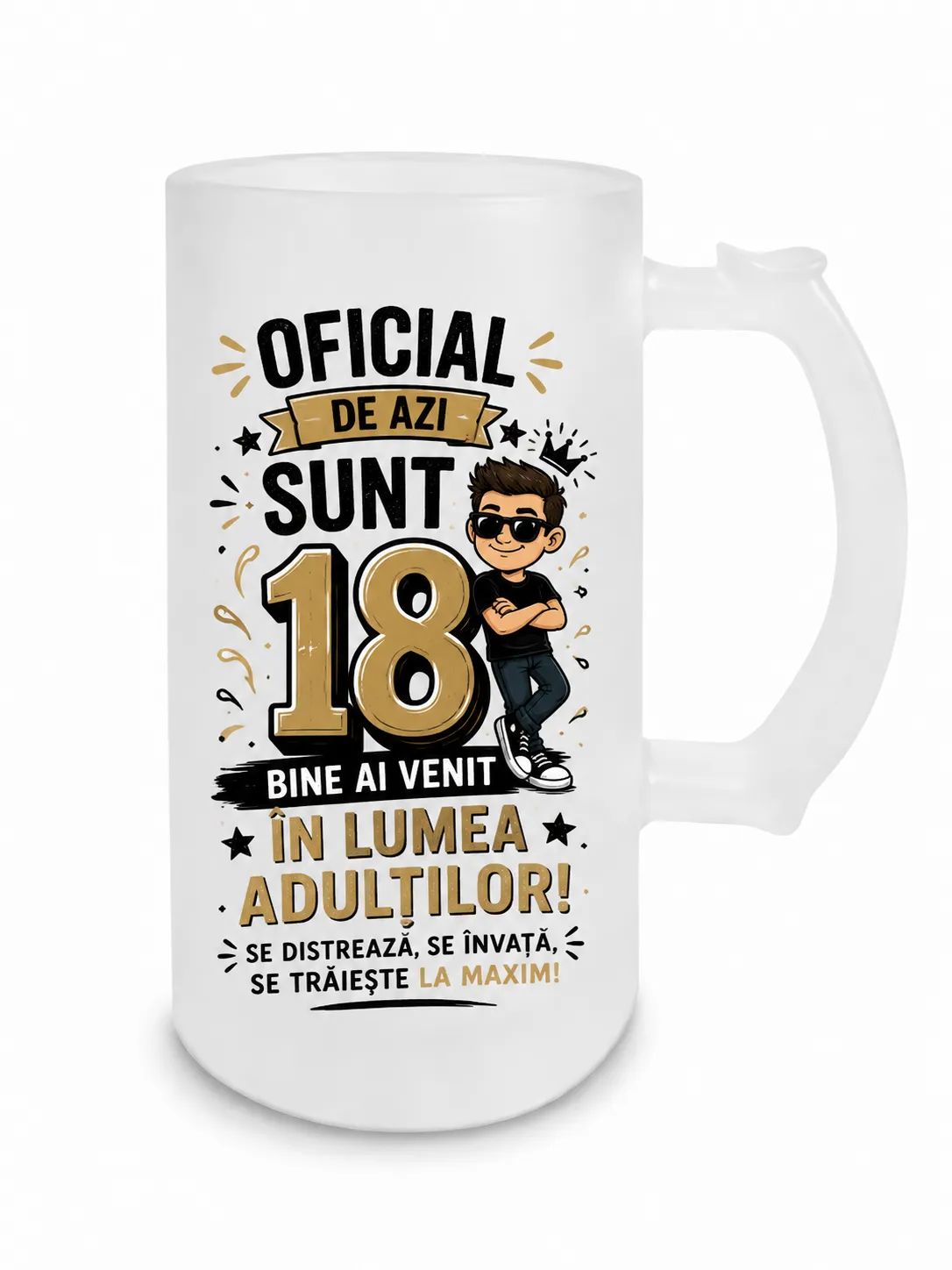 Halbă personalizată de Majorat — Brisz Print
