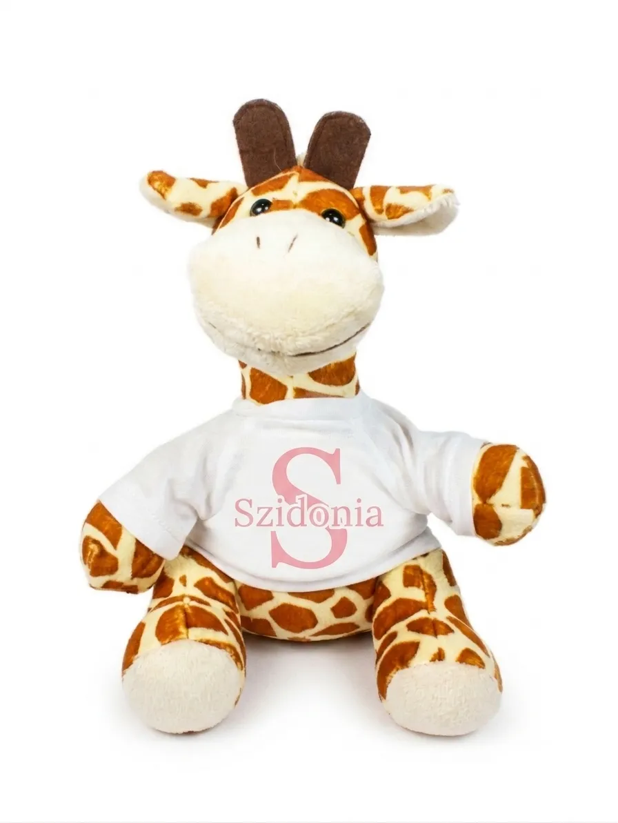 Jucărie de pluș personalizată girafă — Brisz Print