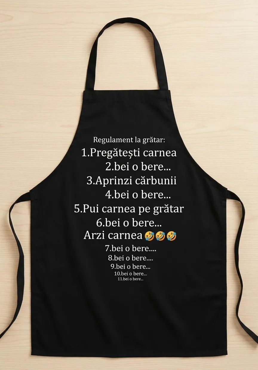 Șorț de grătar cu regulament amuzant — Brisz Print
